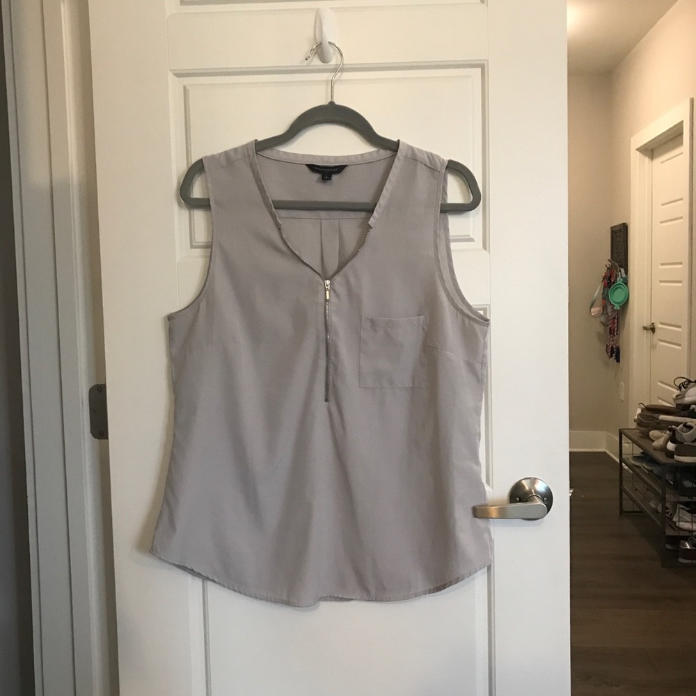 Gray Sleeveless Top
